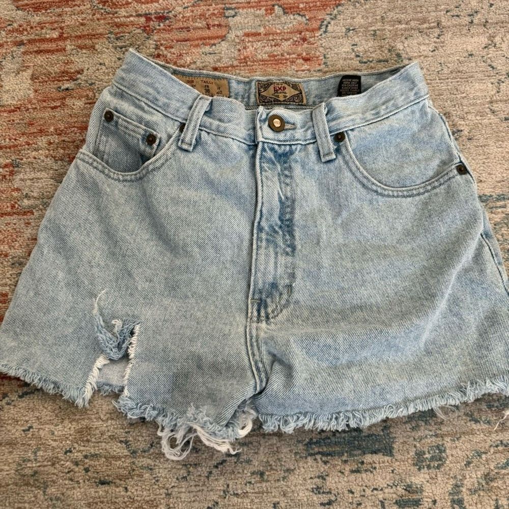 Express Vintage Denim Cut Off Shorts